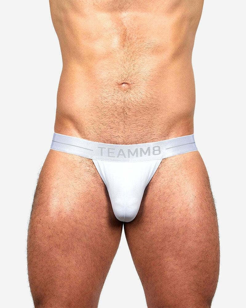 ICON Sport Briefs TEAMM8 Micro-Modal Quick Dry Fabric Brief White 24 - SexyMenUnderwear.com
