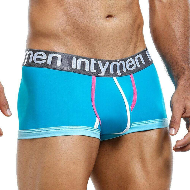 INTYMEN Boxer Trunk Turquoise ING057 MX2 - SexyMenUnderwear.com
