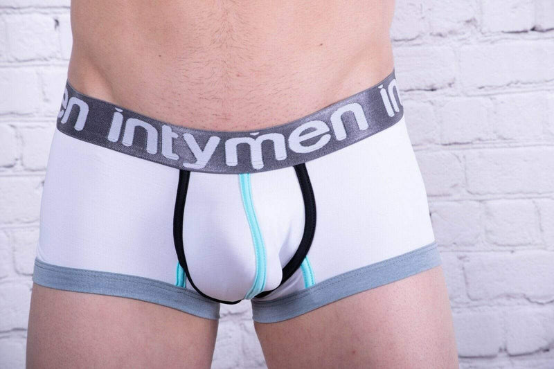 INTYMEN Ropa interior masculina Mens Sexy Boxer Homme White ING057 4 - SexyMenUnderwear.com