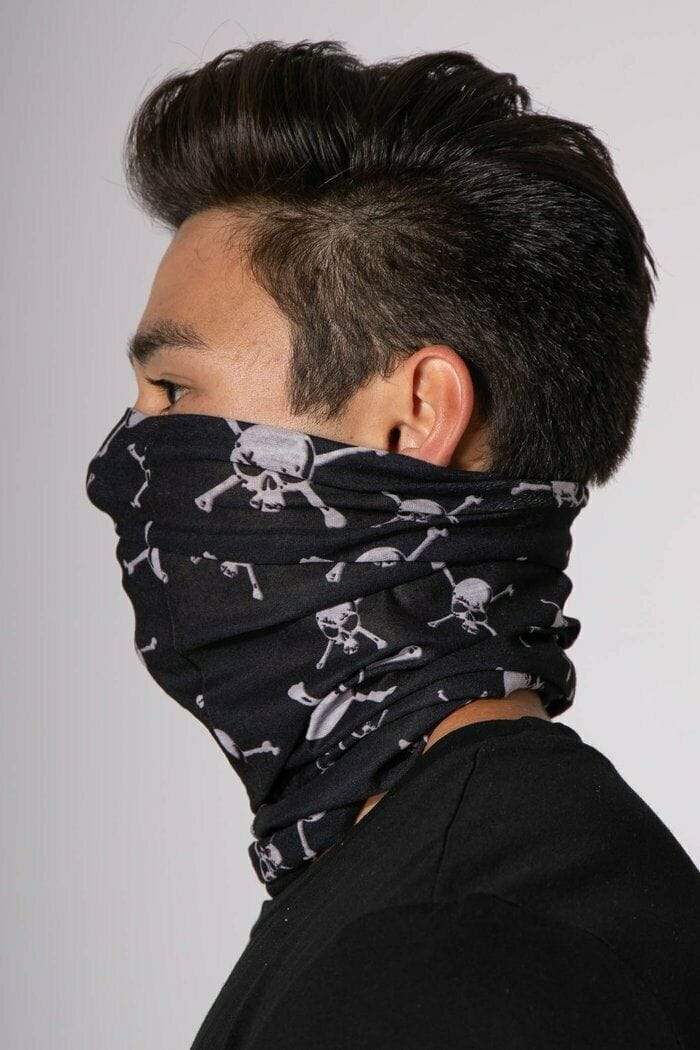 JJ MALIBU Face Mask SKULL Face Cover / Scarf Lightweight Canada Made 2 - SexyMenUnderwear.com