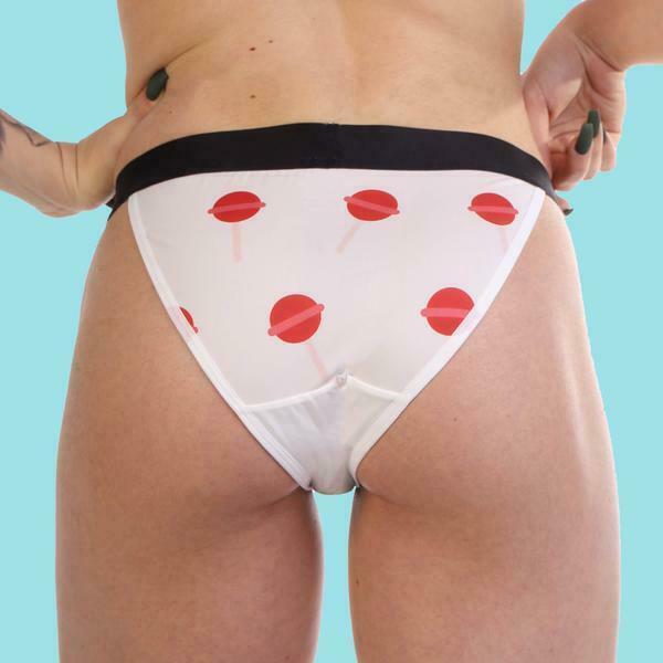 JJ Malibu XS - JJ Malibu lollypop WOMEN sexy emo twink boy mini briefs so thin ! 8 XS