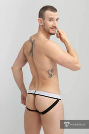 Jock MASKULO Microfiber Jockstraps with Silky Band Red JS162-10 26 - SexyMenUnderwear.com