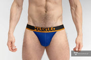 Jock MASKULO Microfiber Jockstraps with Silky Band Royal Blue JS162-62 26 - SexyMenUnderwear.com