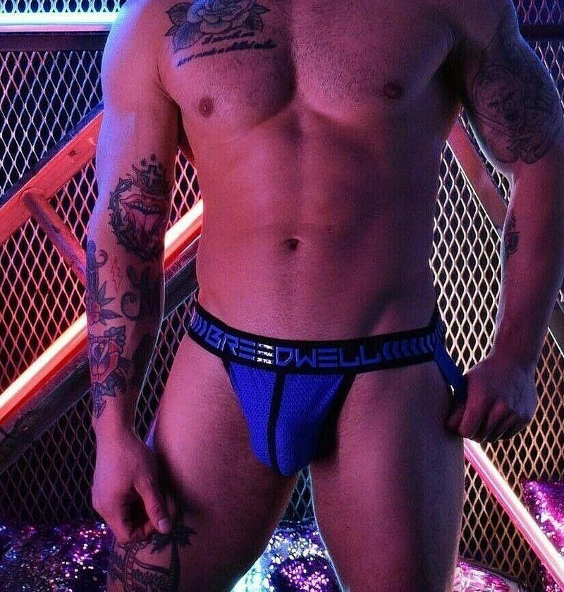 Jockstrap BreedWell NightCrawler Edition Breathable Strong Mesh Pouch Blue 18 - SexyMenUnderwear.com