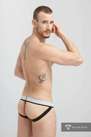 Jockstrap MASKULO Microfiber Jock Silky Band Gray JS162-93 26 - SexyMenUnderwear.com