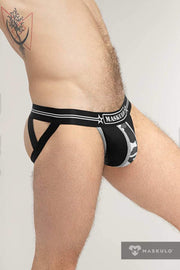 Jockstrap MASKULO Military Jockstraps With Lifter Black JS163-93 17 - SexyMenUnderwear.com