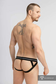 Jockstrap MASKULO Military Jockstraps With Lifter Black JS163-93 17 - SexyMenUnderwear.com