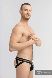 Jockstrap MASKULO Military Jockstraps With Lifter Black JS163-93 17 - SexyMenUnderwear.com