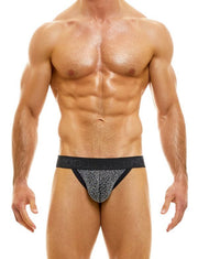 Jockstrap Modus Vivendi King Cheetah Jock Jaquard Metalic Silver Yarns 13113 26 - SexyMenUnderwear.com