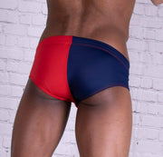 JOR Swimwear Verona Swim Brief Navy-Red 0758 2 - SexyMenUnderwear.com