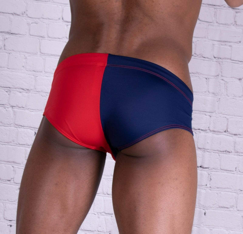 JOR Swimwear Verona Swim Brief Navy-Red 0758 2 - SexyMenUnderwear.com