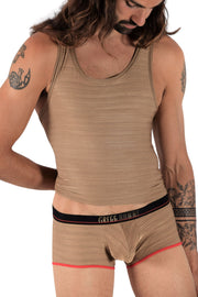 Kit Gregg Homme LUX Tank Top and Boxer Soft Gold 102222-05 - SexyMenUnderwear.com