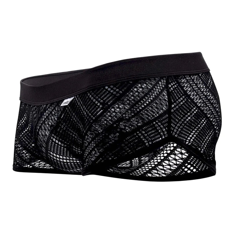 Large CandyMan Lace Mini Trunks Black 99444 7 - SexyMenUnderwear.com