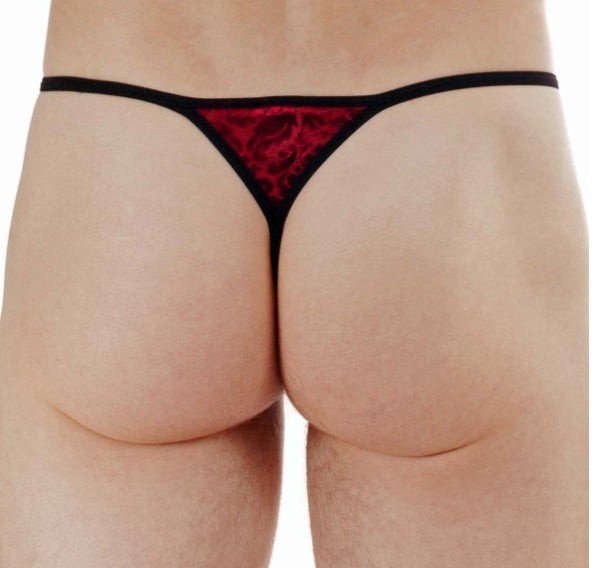 Large L'Homme Invisible String Transparent Detachable Thong Red Tosca MY83 6 - SexyMenUnderwear.com