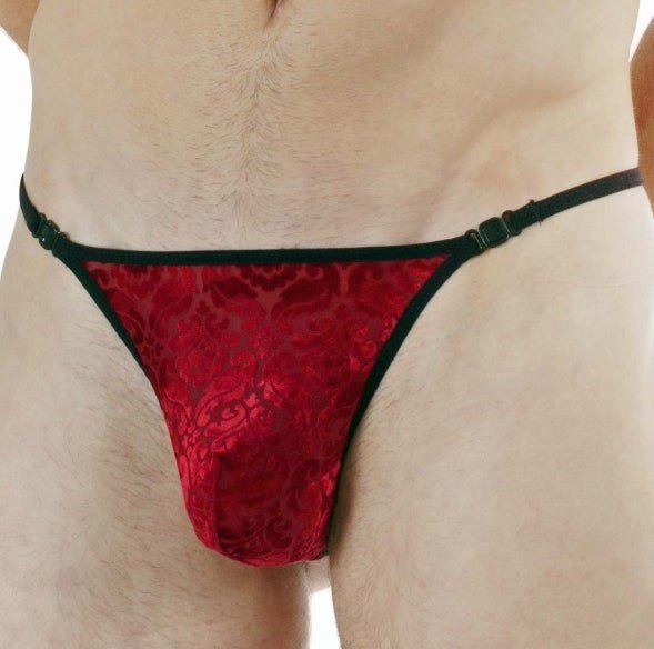 Large L'Homme Invisible String Transparent Detachable Thong Red Tosca MY83 6 - SexyMenUnderwear.com