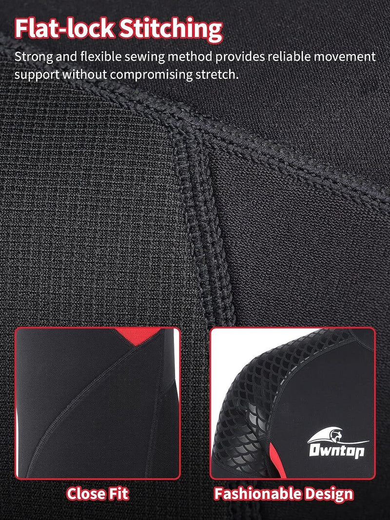 LARGE Owntop 3mm Wetsuit Stretchy Neoprene Diving Suit One Piece Red MX5 - SexyMenUnderwear.com