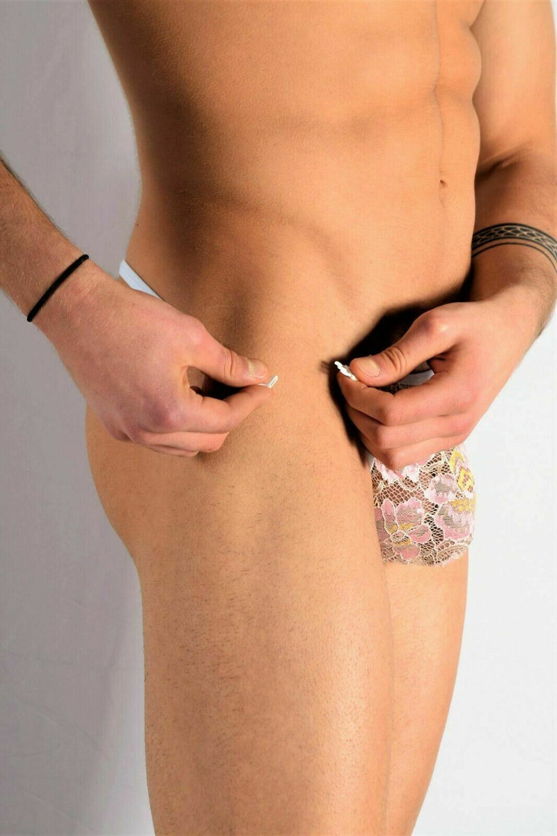 L'Homme Invisible G-String Striptease Lace Detachable Thong Elysee Two MY83 1 - SexyMenUnderwear.com