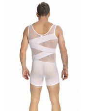 L'Homme Invisible Singlet CURIO Seamless Bodysuit Transparent White FW01 4 - SexyMenUnderwear.com