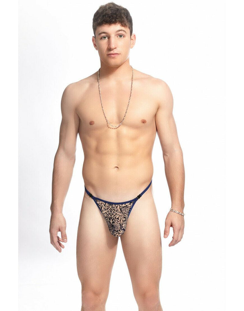 L'Homme Invisible String COLBY Striptease Thong Marine MY83 7 - SexyMenUnderwear.com