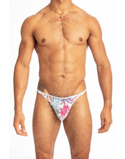 L'Homme Invisible String Technicolor Dreams Striptease Thong Fushia UW21X-TEC 9 - SexyMenUnderwear.com