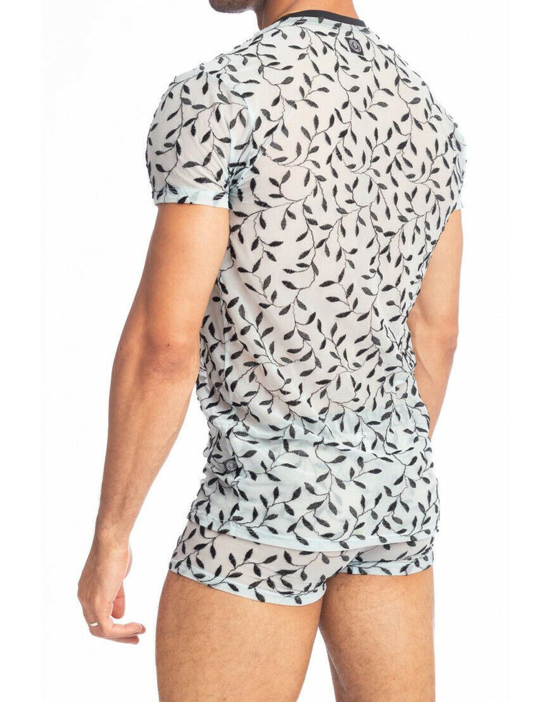 L'Homme Invisible T-Shirt Olivier V-Neck Fine Transparent Light Tulle MY73-IVY 8 - SexyMenUnderwear.com