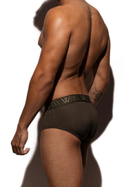 LVW AMSTERDAM Luxury Briefs Lycra ECO Brief Army Green 13 - SexyMenUnderwear.com