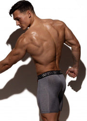 LVW AMSTERDAM Tight Sport Shorts Gym Jammer Activewear Charcoal 20 - SexyMenUnderwear.com