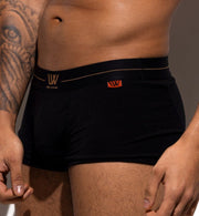 LVW Gold AMSTERDAM Boxer Trunk Soft Italian Eco-Friendly Cotton Black 17 - SexyMenUnderwear.com