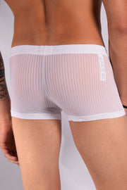 M-HOM Boxer Temptation Delight White MEDIUM 1 - SexyMenUnderwear.com