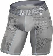 MAO Sport Boxer Briefs Compression Short Mid-Cut Microfibre Gray 7060 7 - SexyMenUnderwear.com