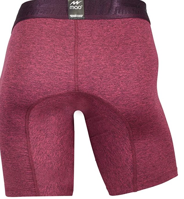 MAO Sports Boxer Shorts Gymwear Comfy Athletic Underwear Burgundy 1111.9 15 - SexyMenUnderwear.com