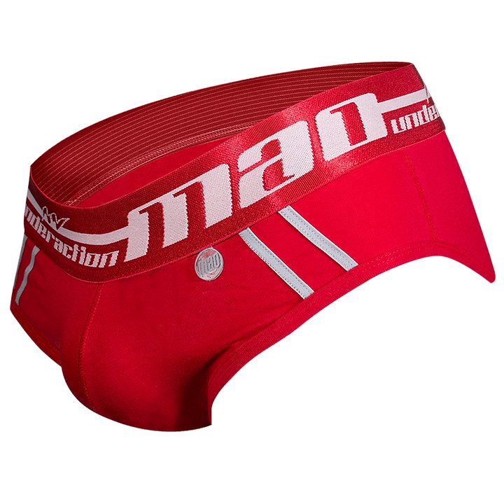 MAO Sports Briefs Line Stretchy Perfect Fit Cotton Red Brief 13612.4 - SexyMenUnderwear.com
