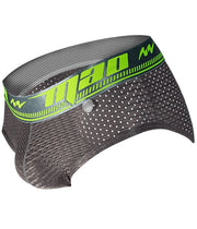 MAO Sports Briefs Neon Line Elastic Strong Fabric Gym Brief Gray 7522 - SexyMenUnderwear.com