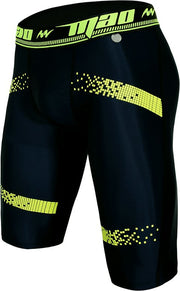 MAO Sports CICLISMO Cycling Shorts Elastic Fabric Soft Legging Black & Neon 14 - SexyMenUnderwear.com