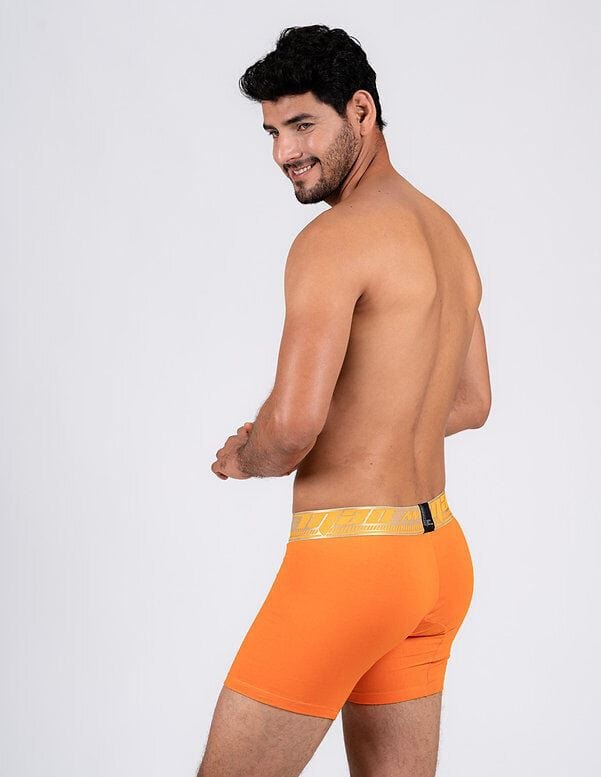 MAO Sports Cotton Boxer Long With Smart Seams Microfiber Orange 1055 13 - SexyMenUnderwear.com
