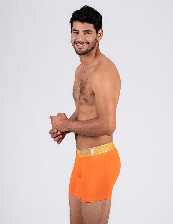 MAO Sports Cotton Boxer Long With Smart Seams Microfiber Orange 1055 13 - SexyMenUnderwear.com