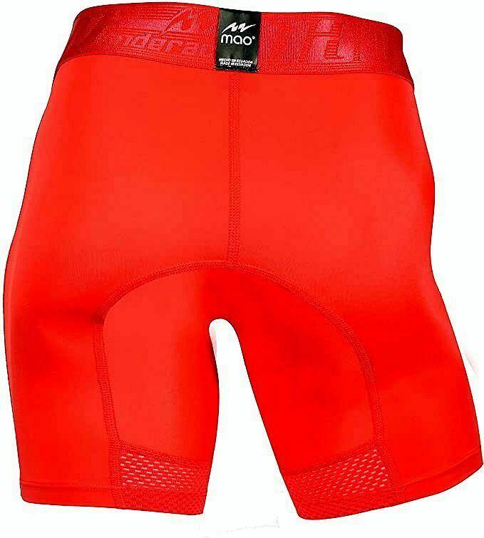MAO Sports Mesh Boxer Compression Short Mid-Cut Underwear Sportwear Red 7021 3 - SexyMenUnderwear.com