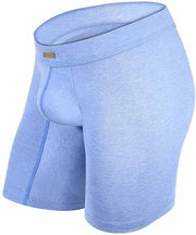 MAO USA Cotton Long Boxer Soft Flexible & Breathable Fabric Steel Blue 1113.4 10 - SexyMenUnderwear.com