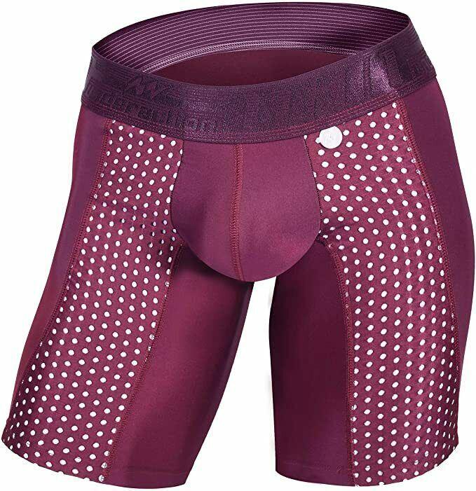 MAO USA Sport Boxer Compression Shorts Burgundy 1111.1 4 - SexyMenUnderwear.com