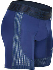 MAO USA Sport Boxer Compression Shorts Mid-Cut Stretchy Microfibre Navy 7021 3 - SexyMenUnderwear.com