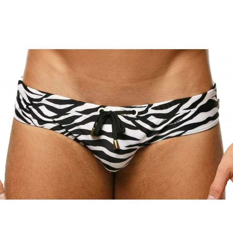 MARCUSE Jungle Swim-brief Swimwear Zebra 9517 3 - SexyMenUnderwear.com