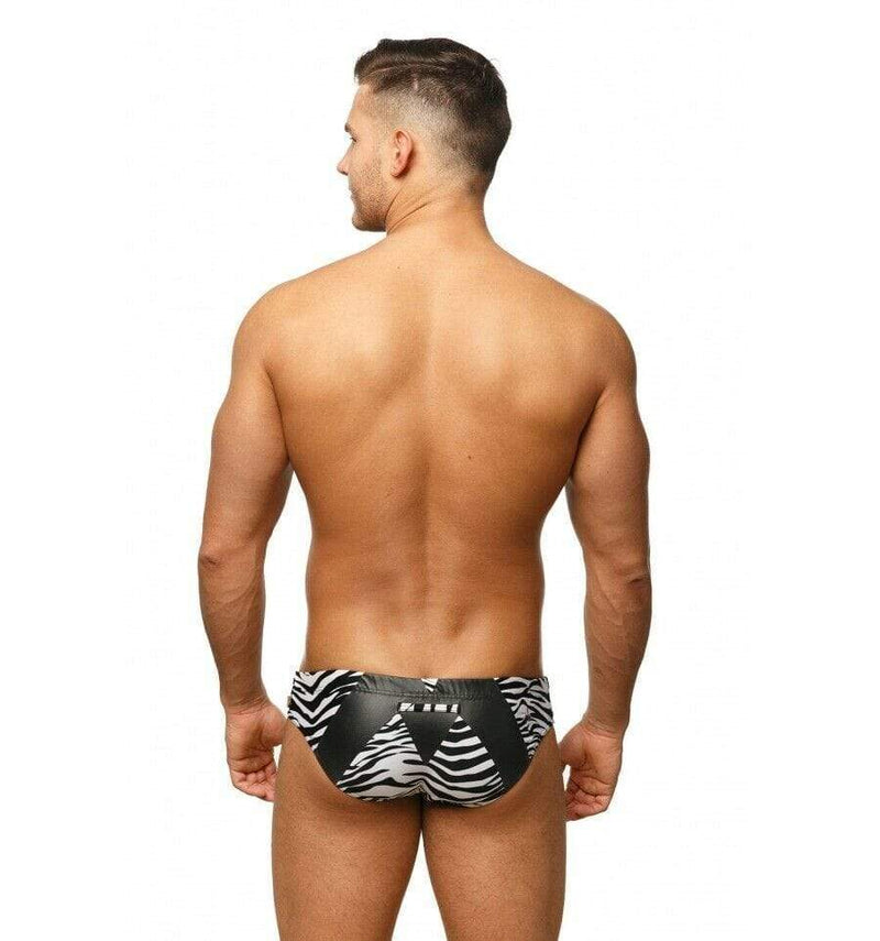 MARCUSE Jungle Swim-brief Swimwear Zebra 9517 3 - SexyMenUnderwear.com