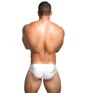 MARCUSE Monster Swim-brief Swimwear White 1 - SexyMenUnderwear.com