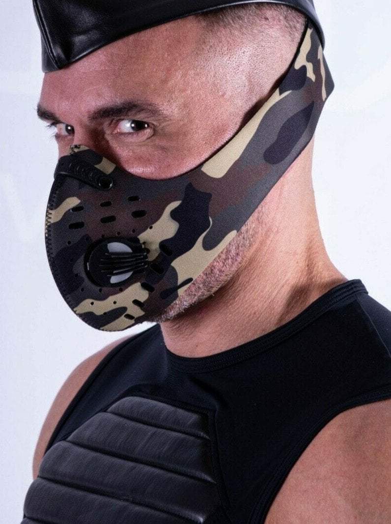 MASKULO EnForce Mask Camouflage print Neoprene Army Mask 80 - SexyMenUnderwear.com