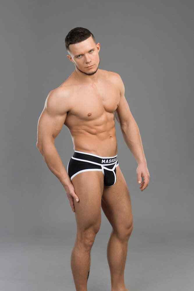 MASKULO Life Briefs Organic Cotton & 2-Mesh Layer White BR040-90 21 - SexyMenUnderwear.com