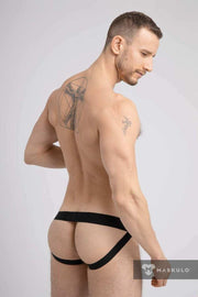MASKULO MicroFiber Jockstrap Push-UP Lining Pouch Classic Black Jock JS072-90 17 - SexyMenUnderwear.com
