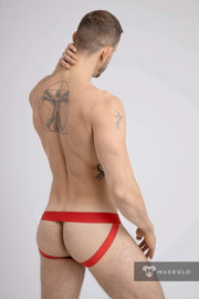 MASKULO MicroFiber Jockstrap Push-UP Lining Pouch Classic Red Jock JS072-10 17 - SexyMenUnderwear.com