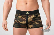 MASKULO Short EnForce Two-sided Zipper Camouflage Shorts Boxer Mesh SH131 18 - SexyMenUnderwear.com