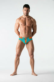 MASKULO Swim-Brief BeGuard Adjustable Swimwear SHARK Glow In Dark SW0806-63 32 - SexyMenUnderwear.com