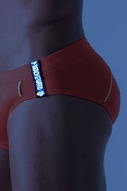 MASKULO Swim-Brief Drawstrings Swimwear Adjustable Quick Dry Carrot SW0804-17 33 - SexyMenUnderwear.com